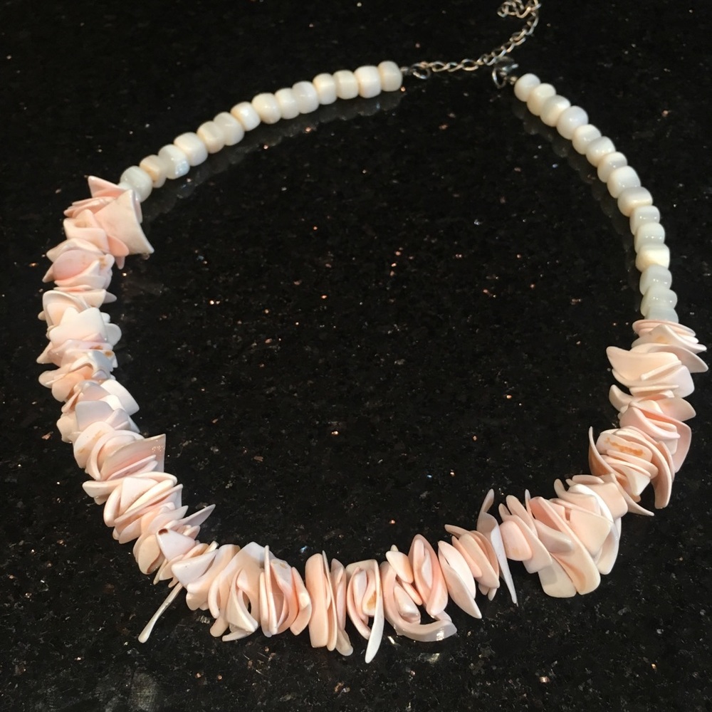 Seashell Inspired Beaded Necklace